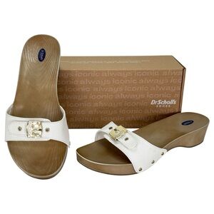 Dr. Scholl’s Classic Gardenia Off White Womens Sandals Size 9M